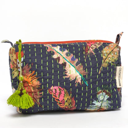 Quilted Dopp- Feathers