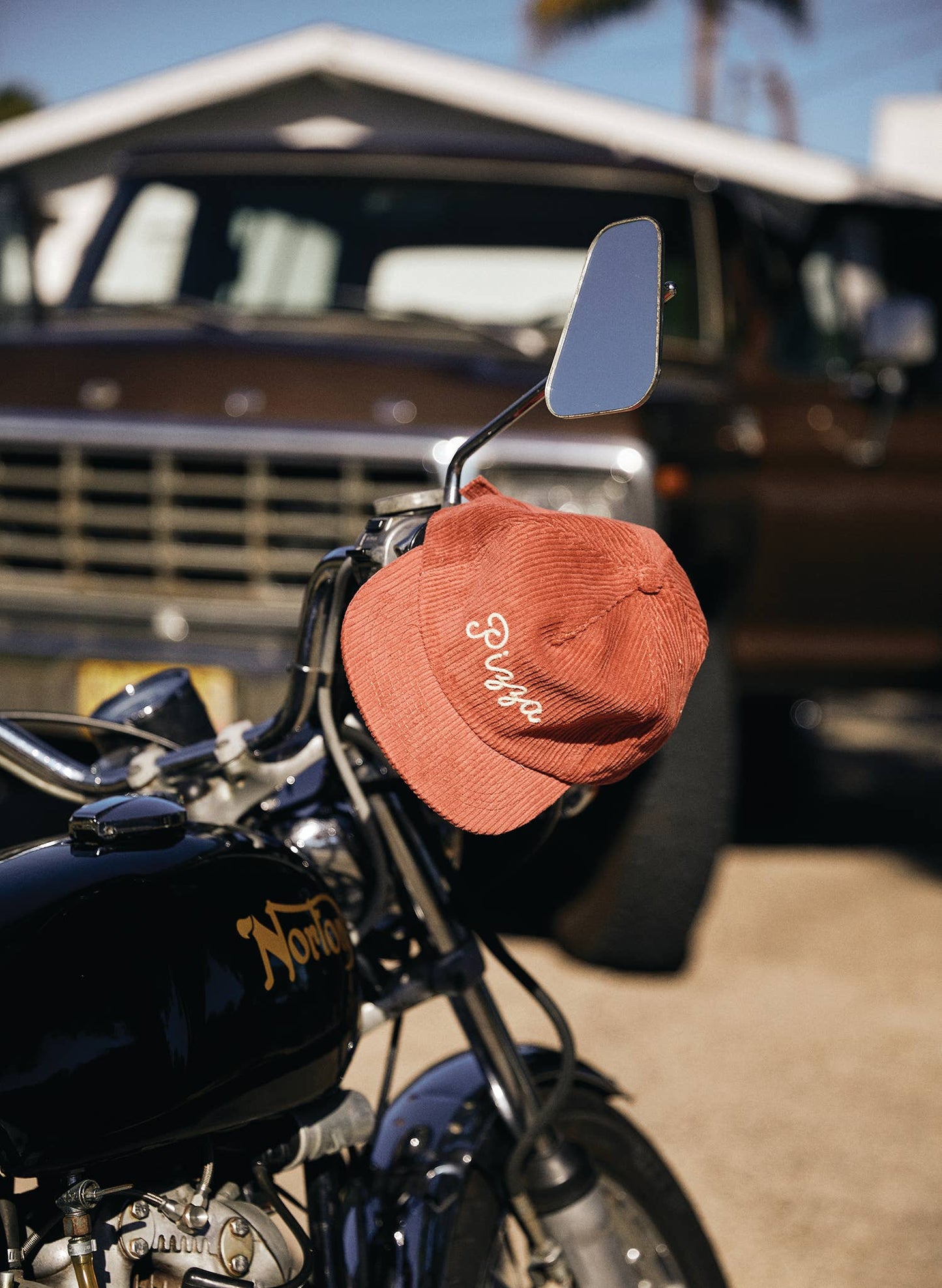 Pizza Chainstitch Hat, Corduroy Hat