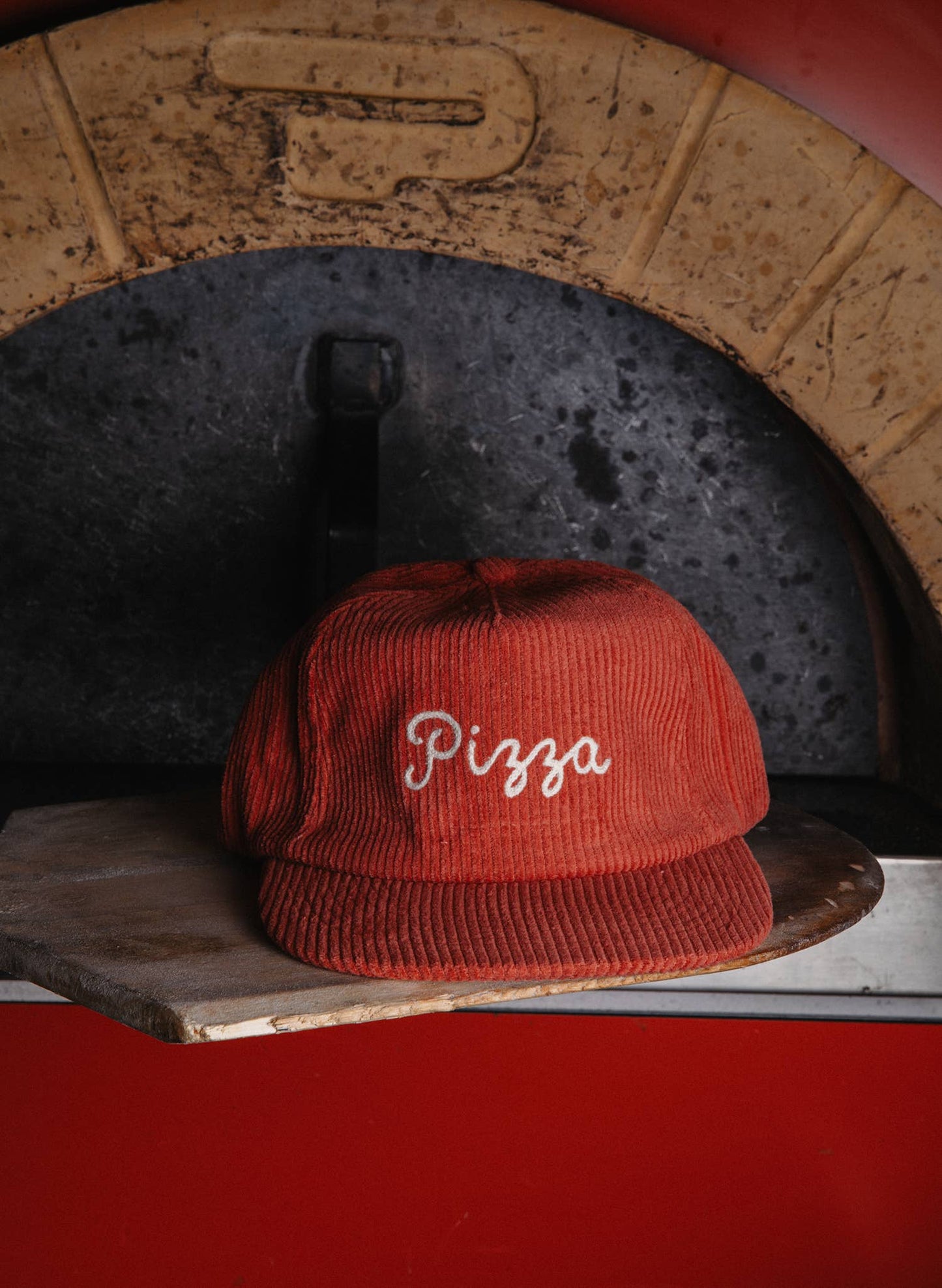 Pizza Chainstitch Hat, Corduroy Hat